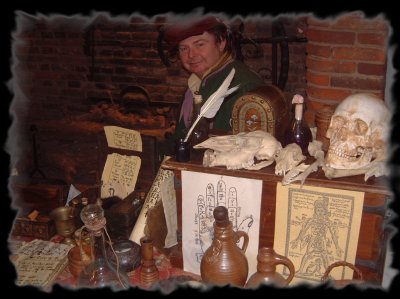 Items of mystical and hidden powers belonging to a 'cunning man'
